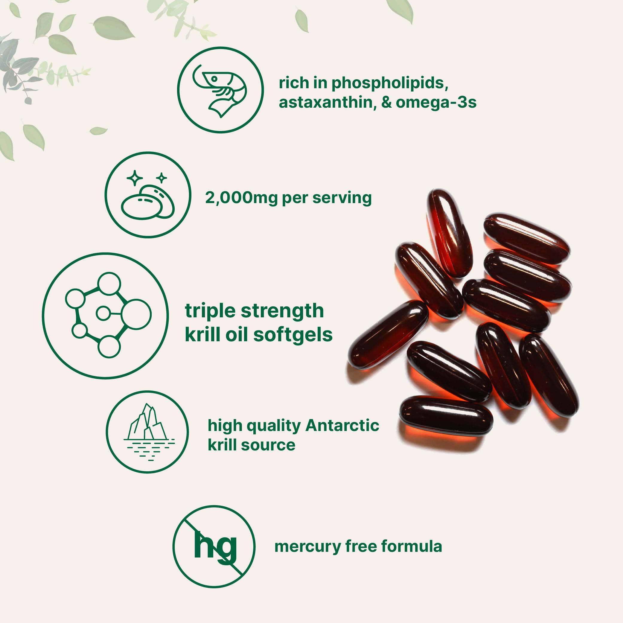 Omega-3 EPA y DHA en krill para nutrición balanceada Micro Ingredients.