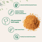 Textura crujiente y dulce del polen de abeja Micro Ingredients.