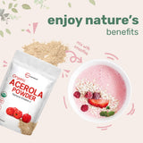 Polvo Acerola orgánico Micro Ingredients sin gluten y sin pesticidas para bebidas