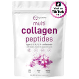 Micro Ingredients polvo de colágeno múltiple en bote listo para añadir a bebidas