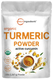 Micro Ingredients polvo de curcuma orgánico en bolsa, ideal para batidos saludables