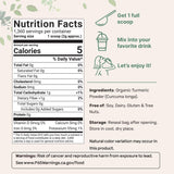 Micro Ingredients curcuma orgánica, textura fina, perfecta para mezclar en smoothies y yogur