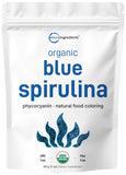 Micro Ingredients polvo spirulina azul, color natural para batidos y postres