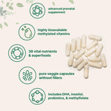 Cápsulas DHA Micro Ingredients Prenatal para apoyo al desarrollo nutricional
