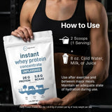 Micro Ingredients proteina whey concentrada instantánea, batido en shaker suave y rápido