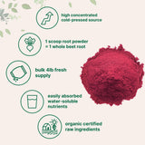 Polvo de remolacha Micro Ingredients, extracción en frío para conservar nutrientes