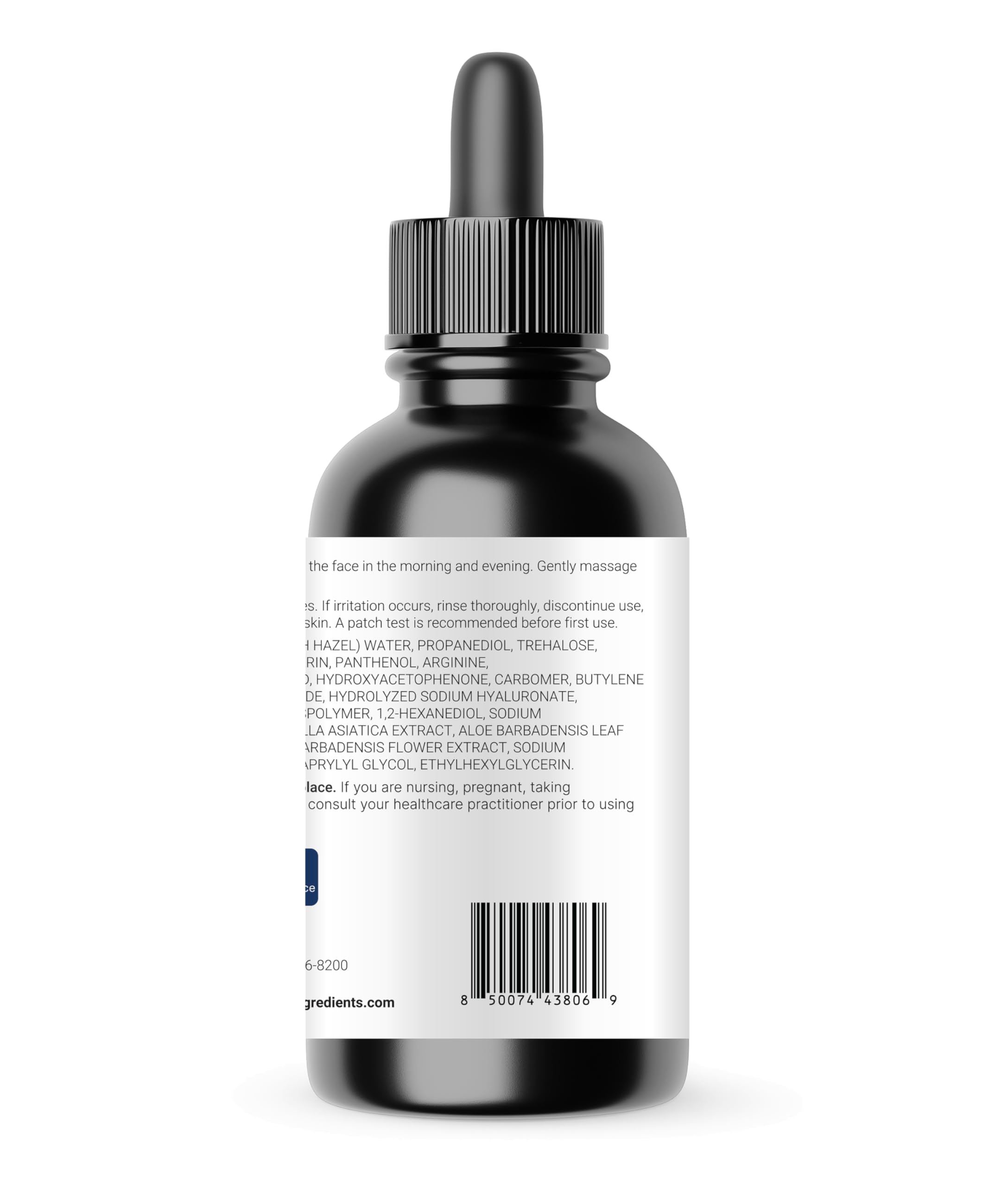 Micro Ingredients Serum hialuronico envase de 118 ml para uso diario.