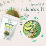 Micro Ingredients Super Greens Powder para mejorar la absorción de nutrientes gracias a enzimas.
