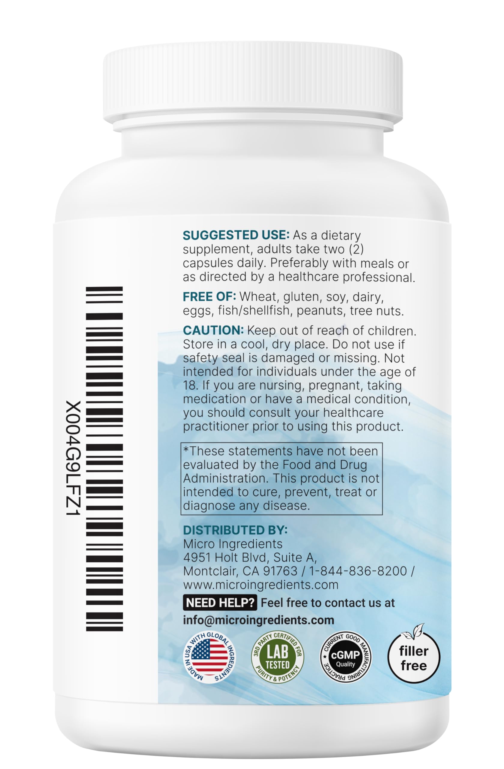 Micro Ingredients ideal para uso diario y suplementación práctica.