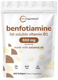 Micro Ingredients Vitamina B1 Benfotiamina fun cápsulas gel suave para absorción superior