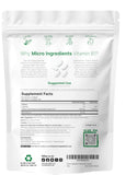 Micro Ingredients Vitamina B1 con MCT, cápsulas para absorción suave.