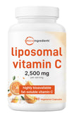 Botella de Micro Ingredients Liposomal Vitamina C de 240 cápsulas para apoyo inmunitario diario.