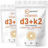 Micro Ingredients Vitamina D3 K2 – botella frente para rutina diaria saludable.