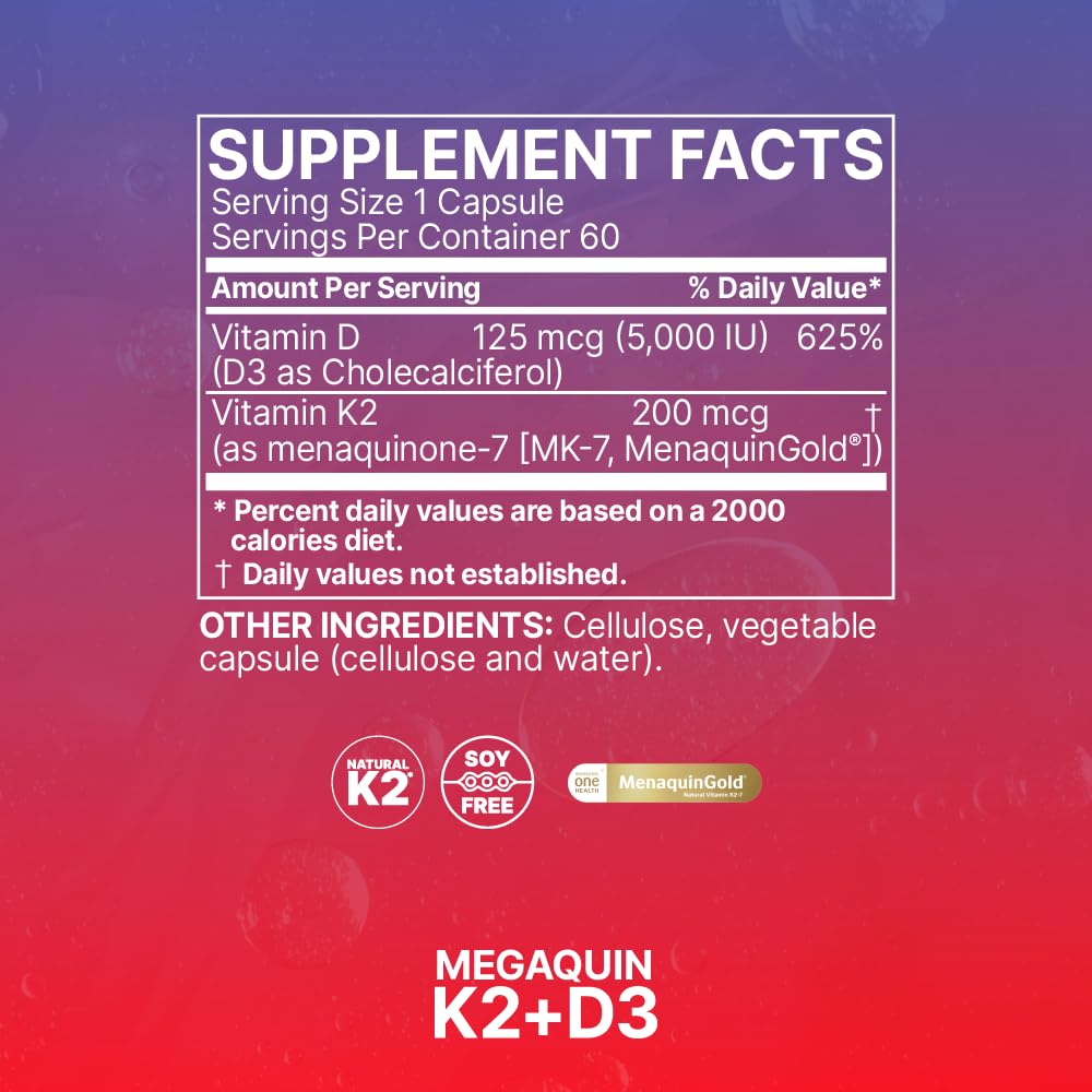 Botella de Microbiome Labs MegaQuin D3 K2, almacenamiento práctico