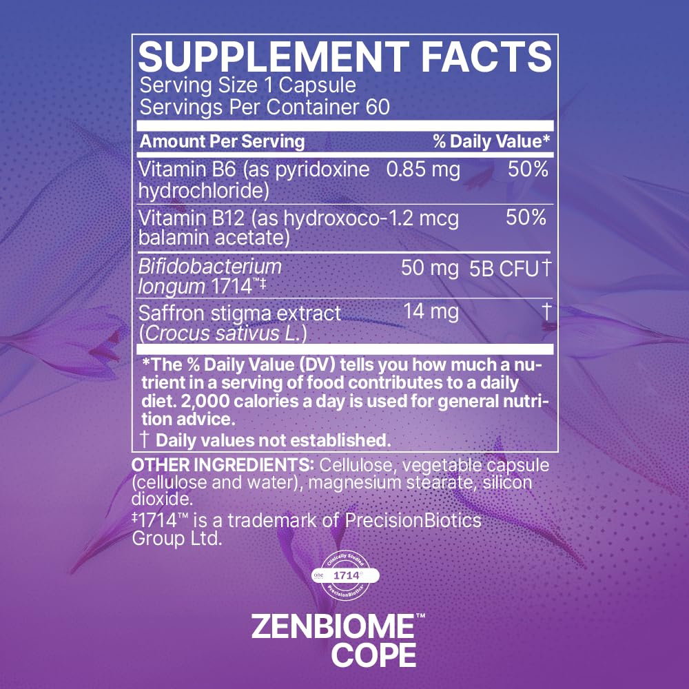 Zenbiome COPE: frasco con cápsulas para dosis diaria