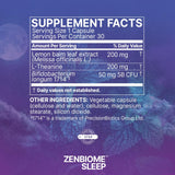 Melisa extracto en Zenbiome Sleep para tranquilidad ocasional.