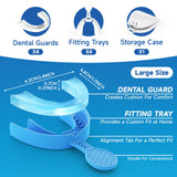 Guardas dentales Mictaning cuatro piezas para personalizar el ajuste nocturno