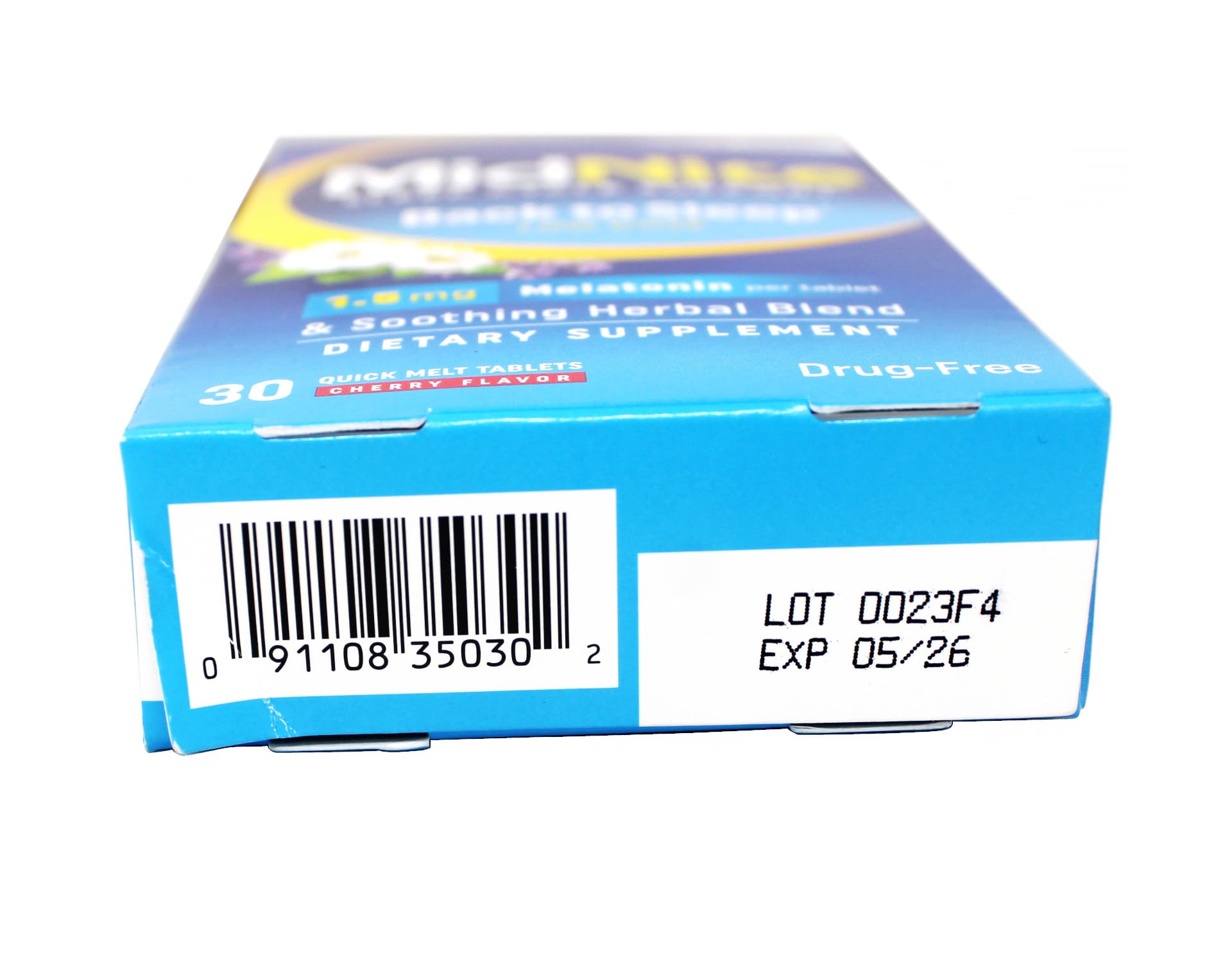 Envase MidNite con caja de cuatro unidades para la noche