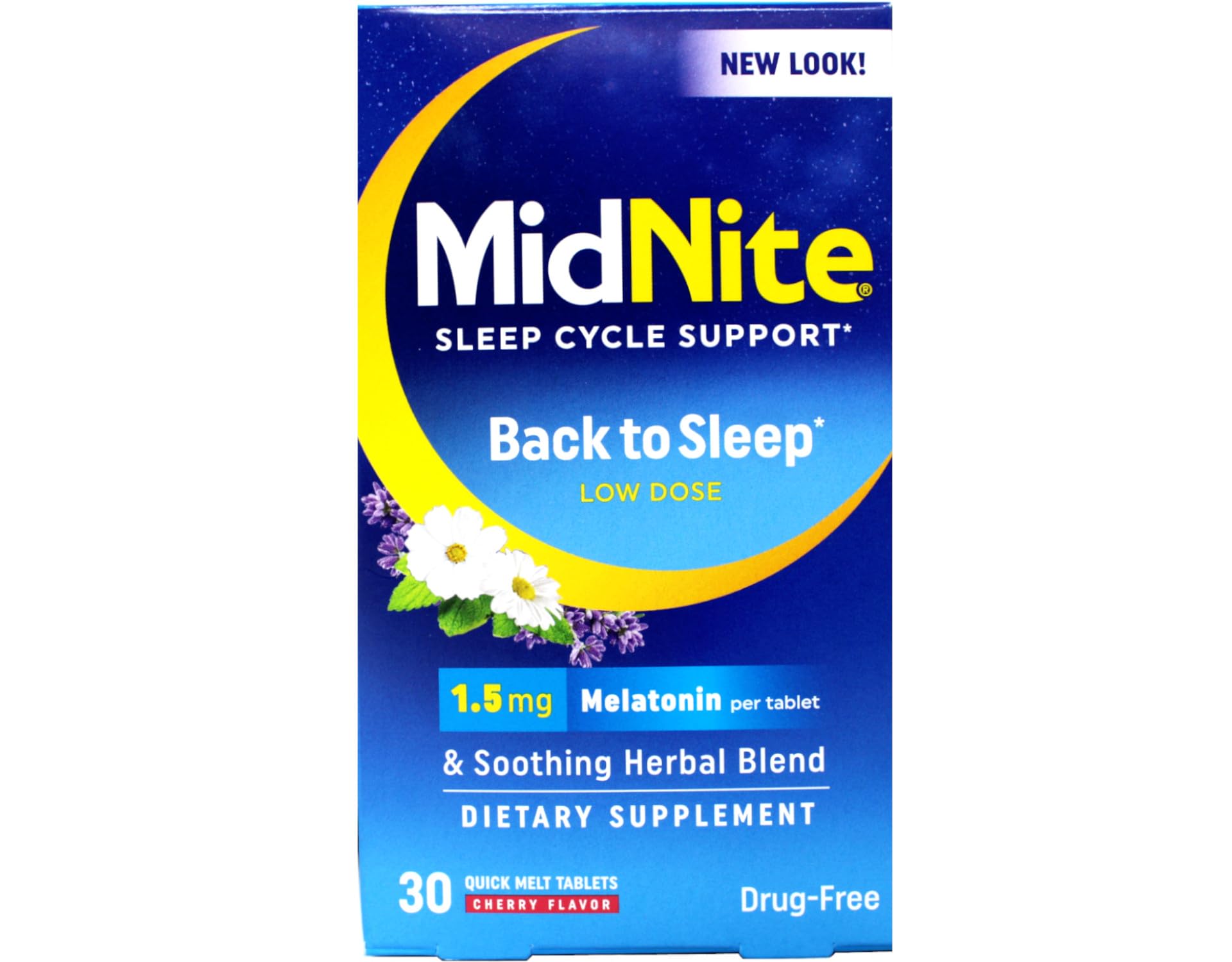 MidNite paquete de cuatro tabletas derretibles para la noche