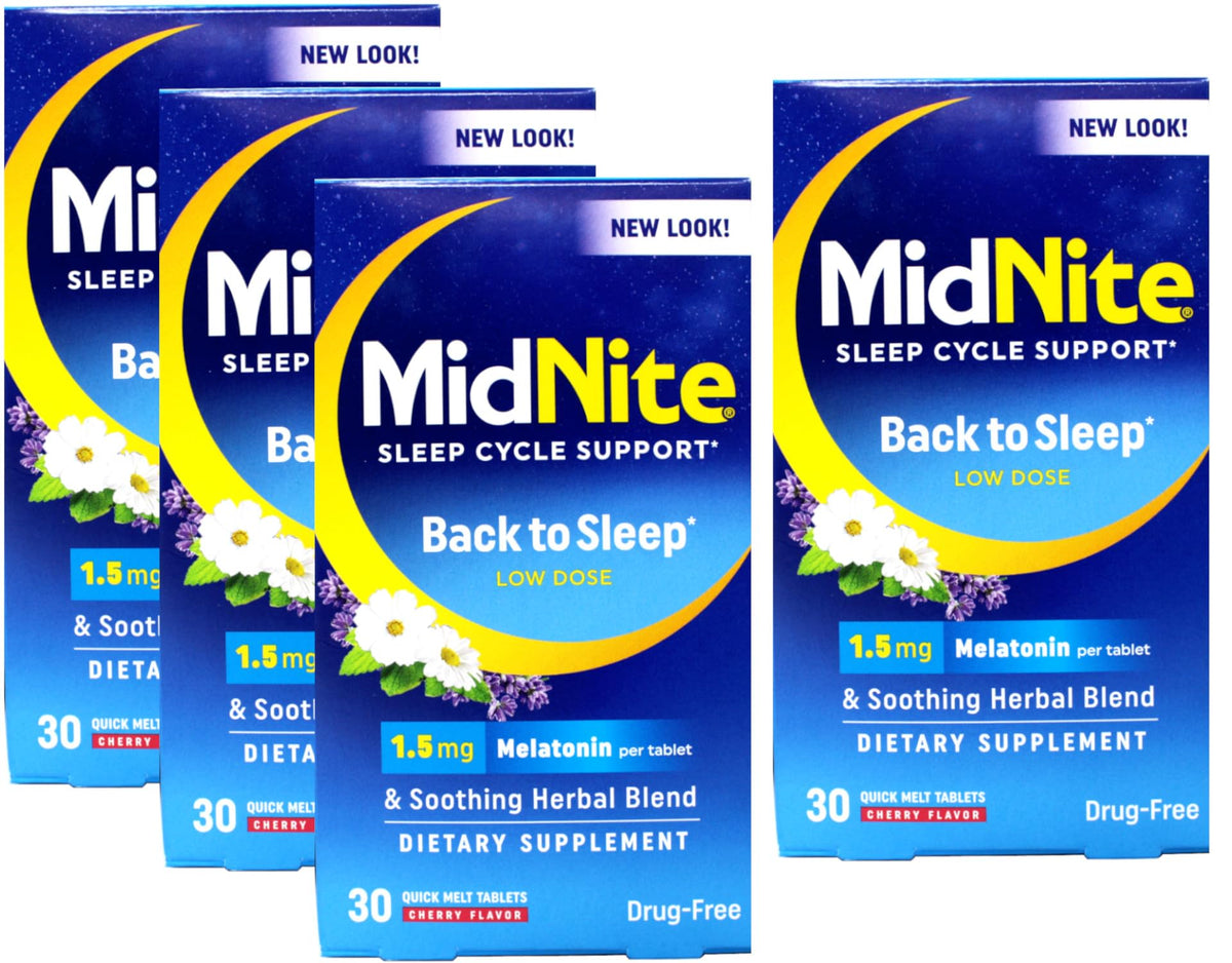 MidNite tableta derretible de cereza facilita dormir naturalmente