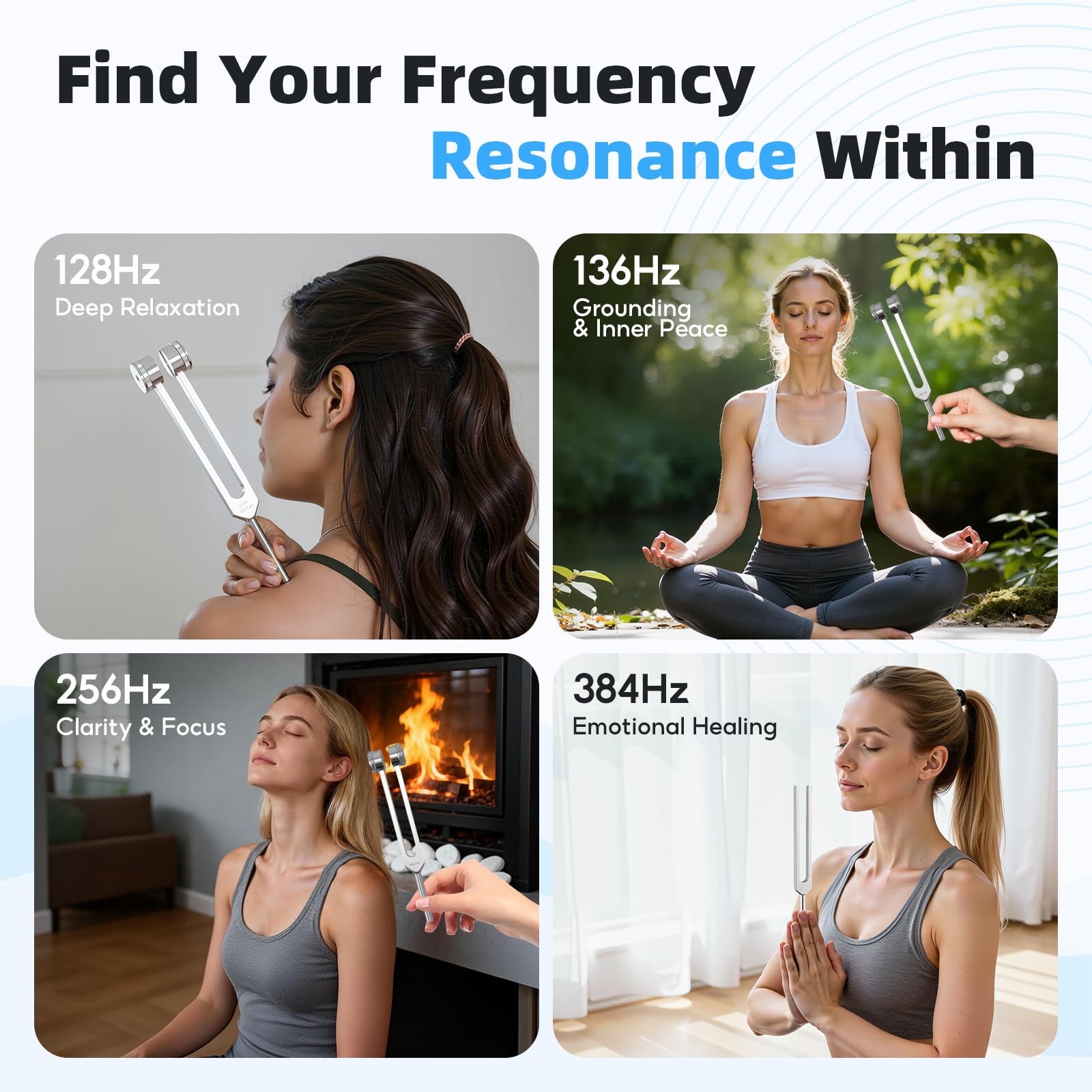 Mieaoll afinacion 384 Hz tono calmante para yoga y descanso