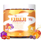 Migcopat 10G Fibra Gominolas con probióticos en frasco, sabor frutal para uso diario