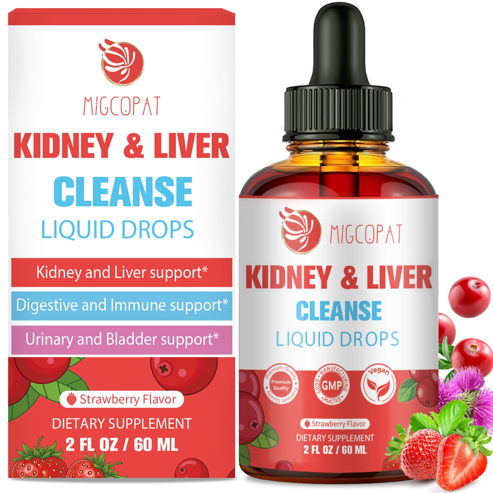 Migcopat 29 en 1 detox para riñón e hígado, apoyo diario.