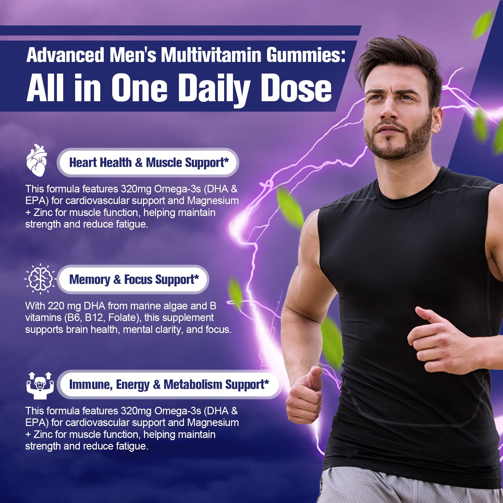 Migcopat probióticos para hombres, gomitas, favorecen la digestión y la inmunidad