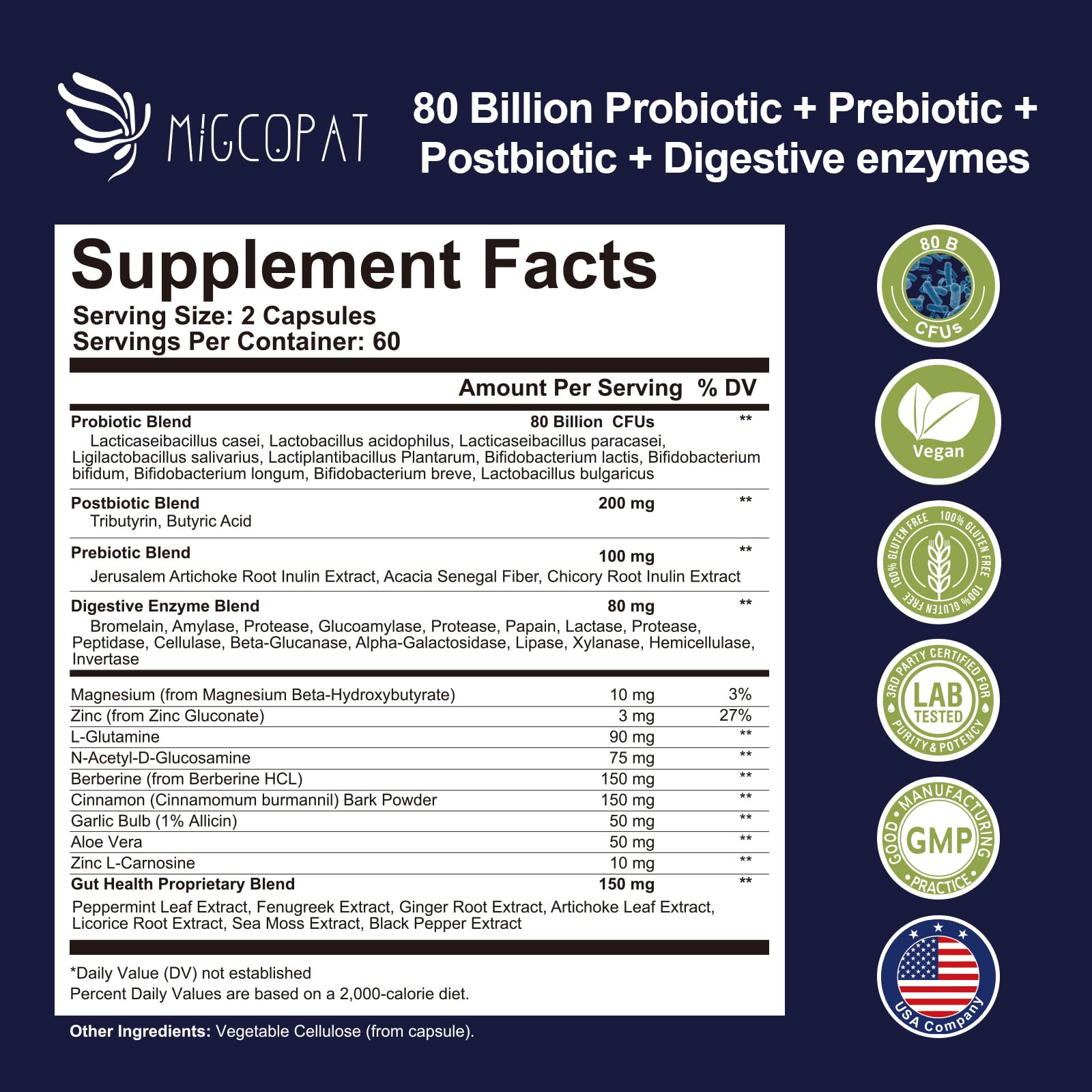 Migcopat muestra sinergia probiótico-prebiótico-postbiótico para equilibrio intestinal potencial