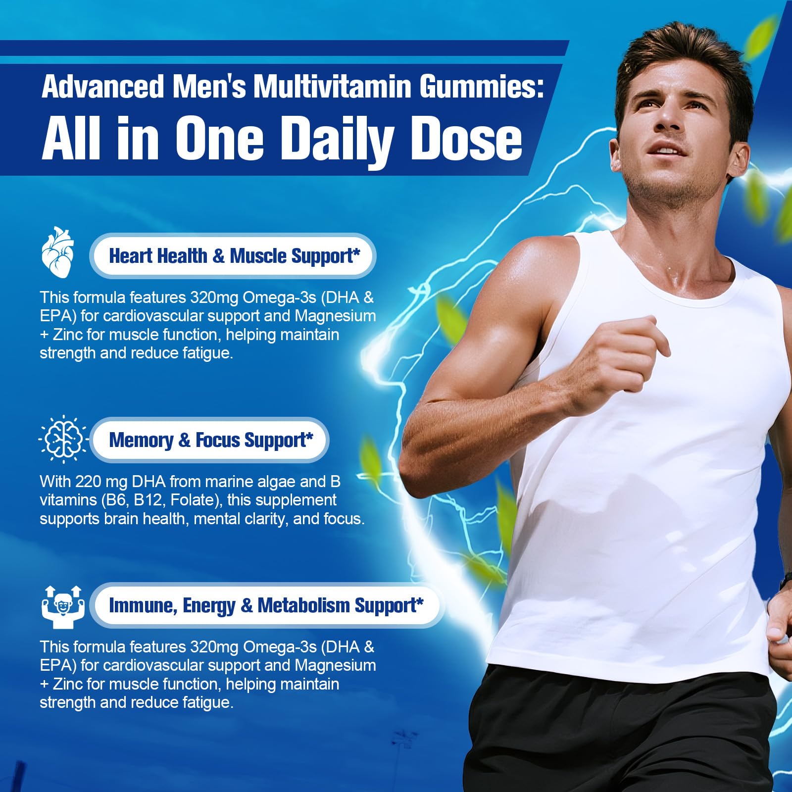 Migcopat vitaminas metiladas para hombres: impulso de energía y metabolismo.