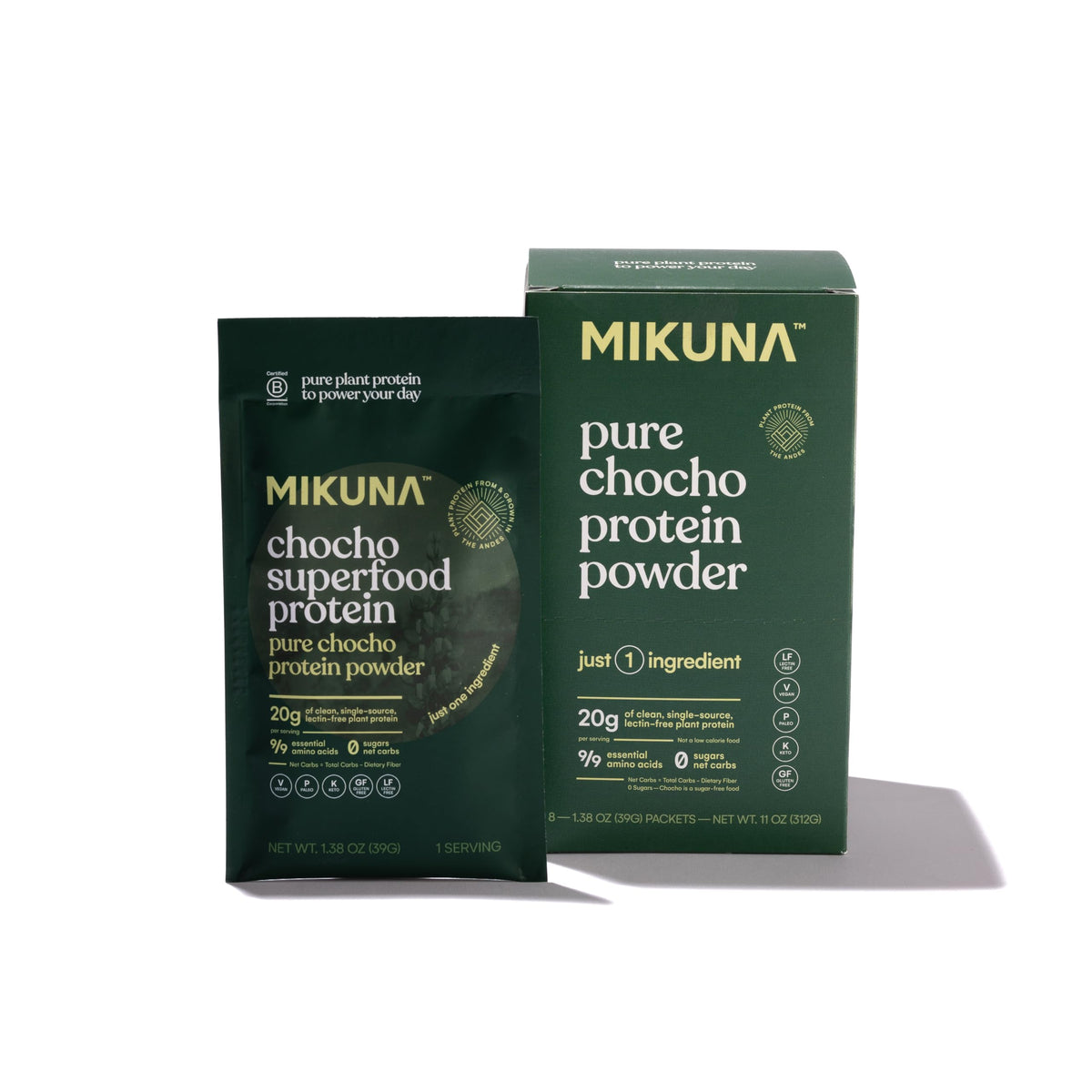 Mikuna Chocho: paquetes de viaje, prácticos para llevar y mezclar en movimiento.