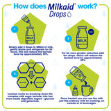 Bebidas con leche Milkaid, textura cremosa al usar lactasa