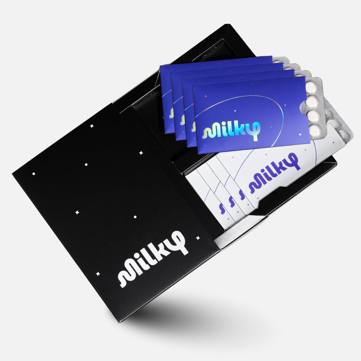 Milky pastillas alivio digestivo rápido para cenas con lácteos