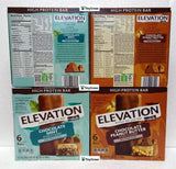 Millville Elevation barra de proteína sabor chocolate con mantequilla de cacahuete, merienda portátil y satisfactoria.