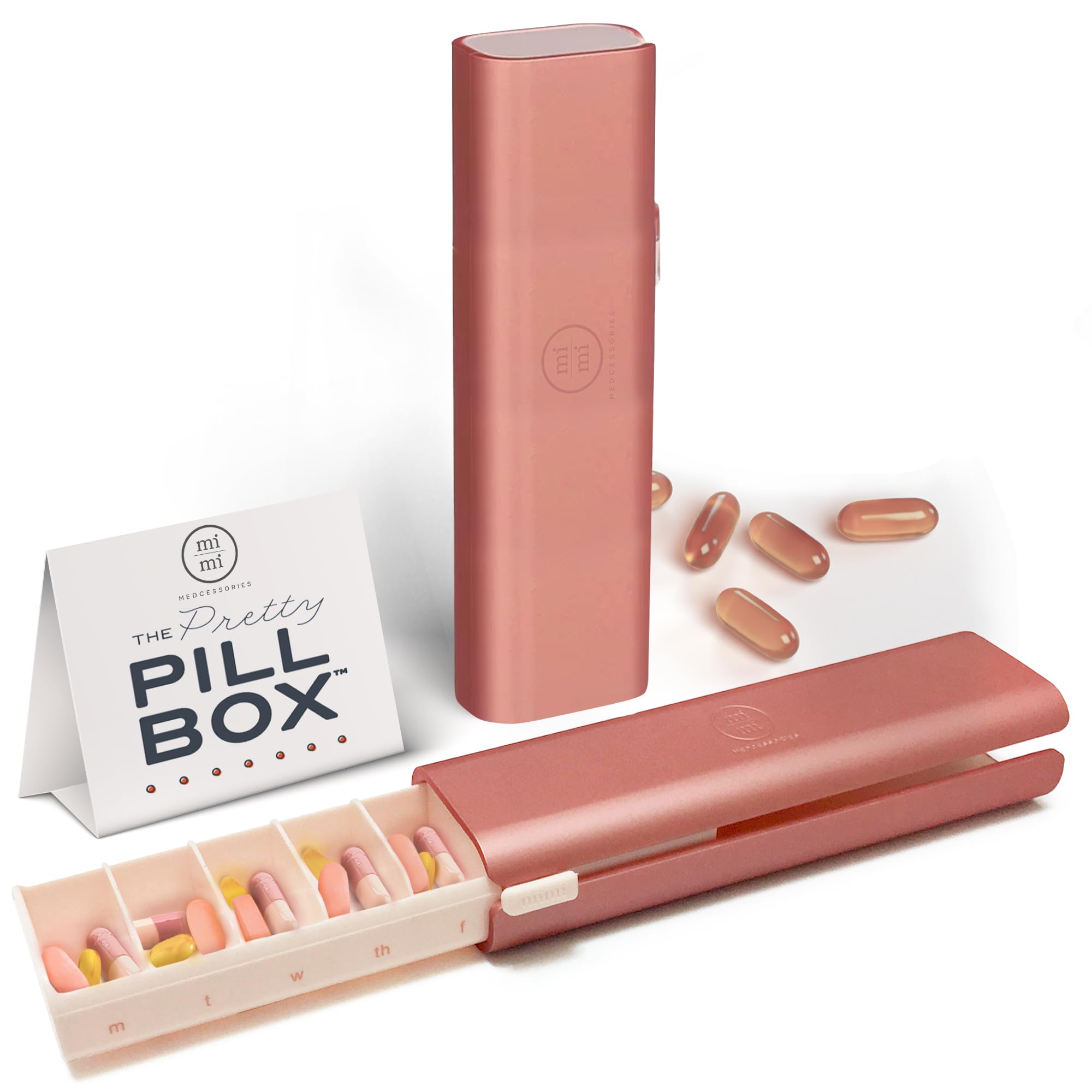 Mimi Medcessories Pretty Pill Box Set, diseño moderno para uso diario elegante.