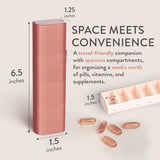 Mimi Medcessories Pretty Pill Box Set, 7 compartimentos para organizar píldoras.
