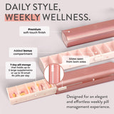 Mimi Medcessories Pretty Pill Box Set, talla compacta ideal para bolsos y bolsillos.