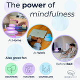 Mindsight Buda en escritorio: apoyo visual para pausas rápidas