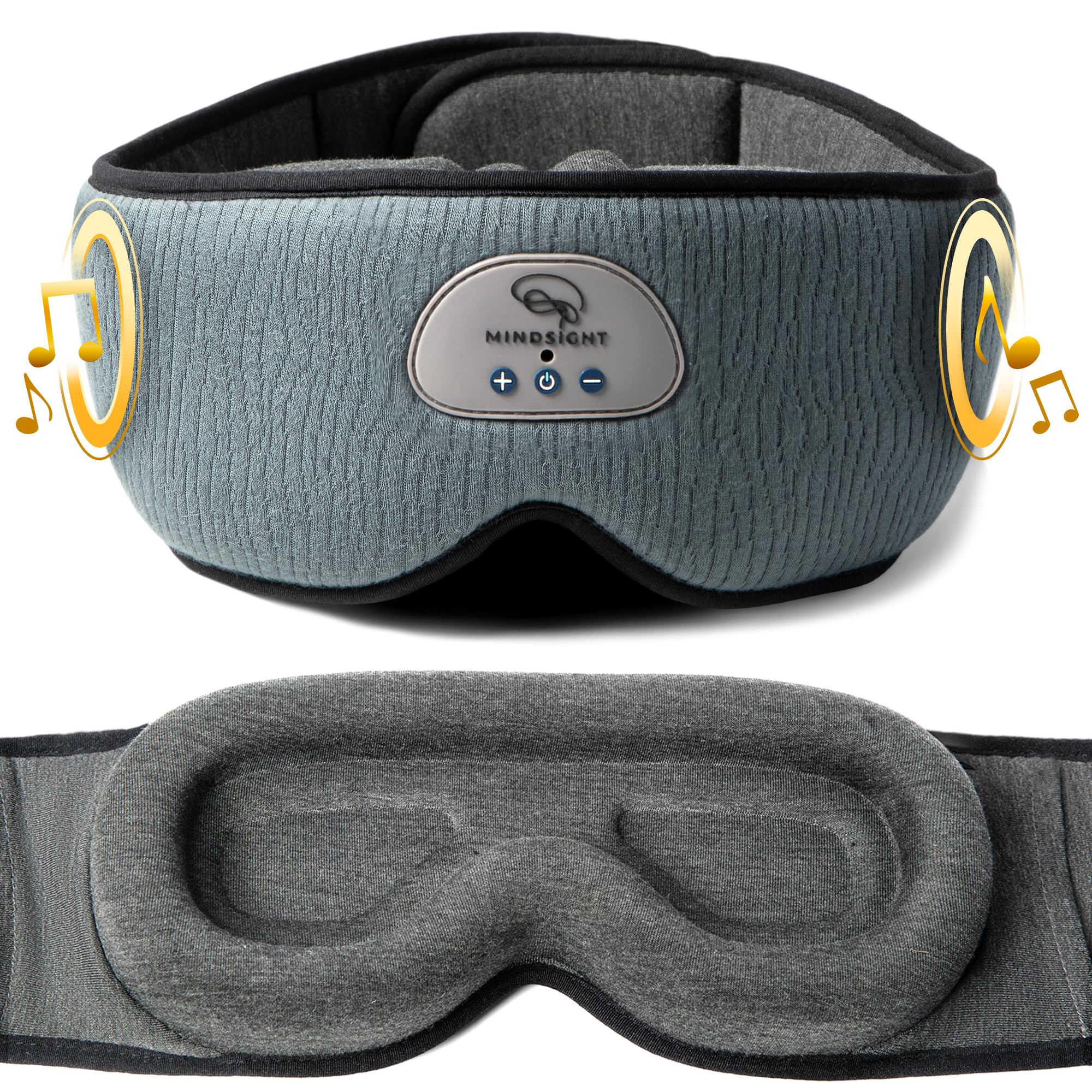 Mindsight DriftBand: mascarilla oscura que bloquea la luz para un descanso más profundo.