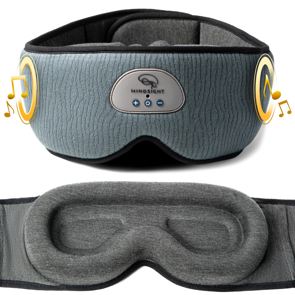 Mindsight DriftBand: mascarilla oscura que bloquea la luz para un descanso más profundo.