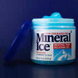 Mineral Ice gel de absorción rápida, aplicación sin grasa y limpia.