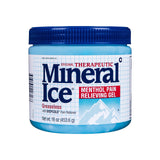 Mineral Ice gel mentol original, bote 16 oz, alivio fresco para músculos.
