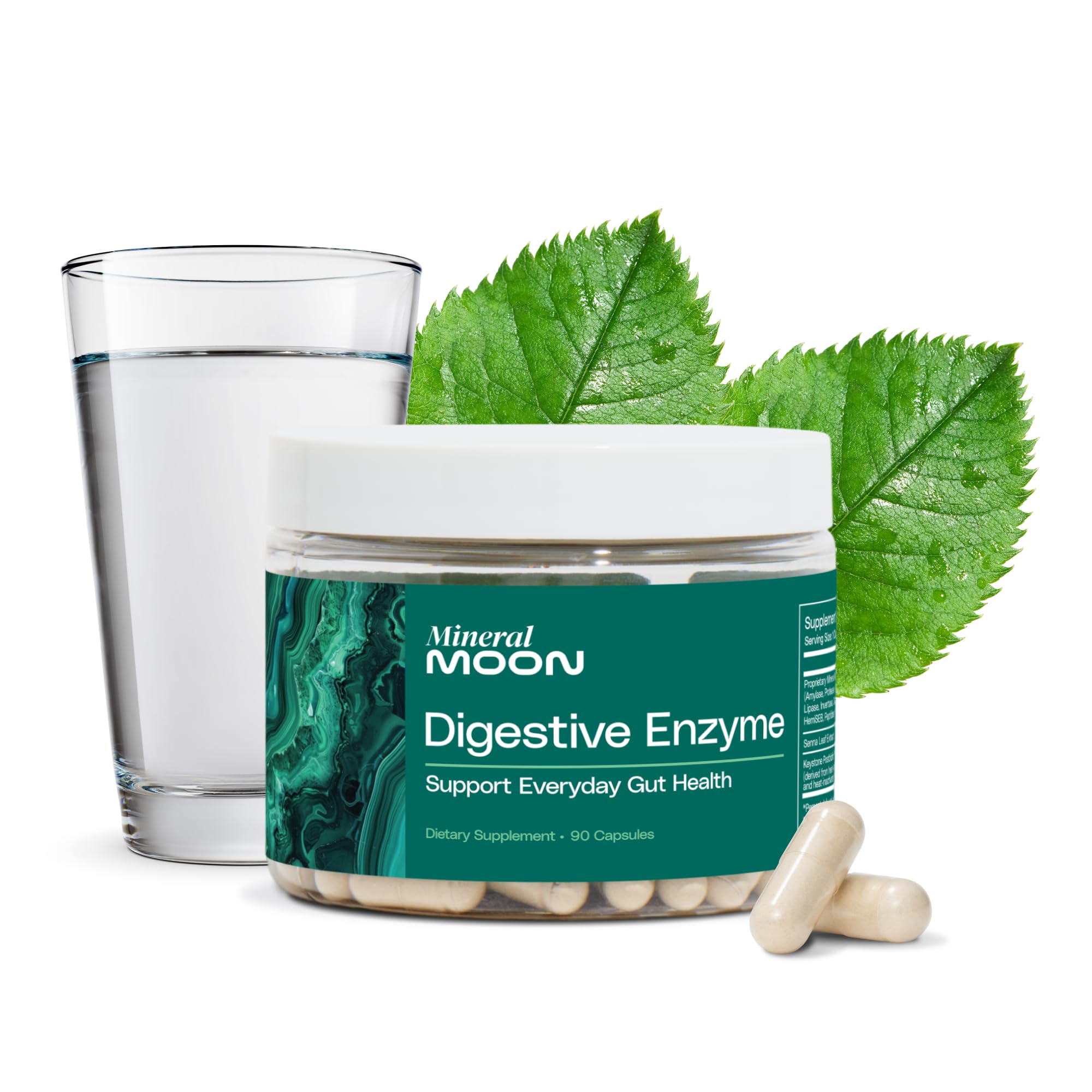 Mineral Moon Innerspace Flora envase de capsulas para apoyo digestivo diario