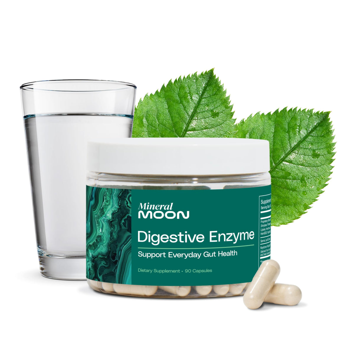 Mineral Moon Innerspace Flora envase de capsulas para apoyo digestivo diario