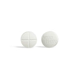 Mini Thin tabletas dos vías etiqueta clara que resalta ingredientes clave