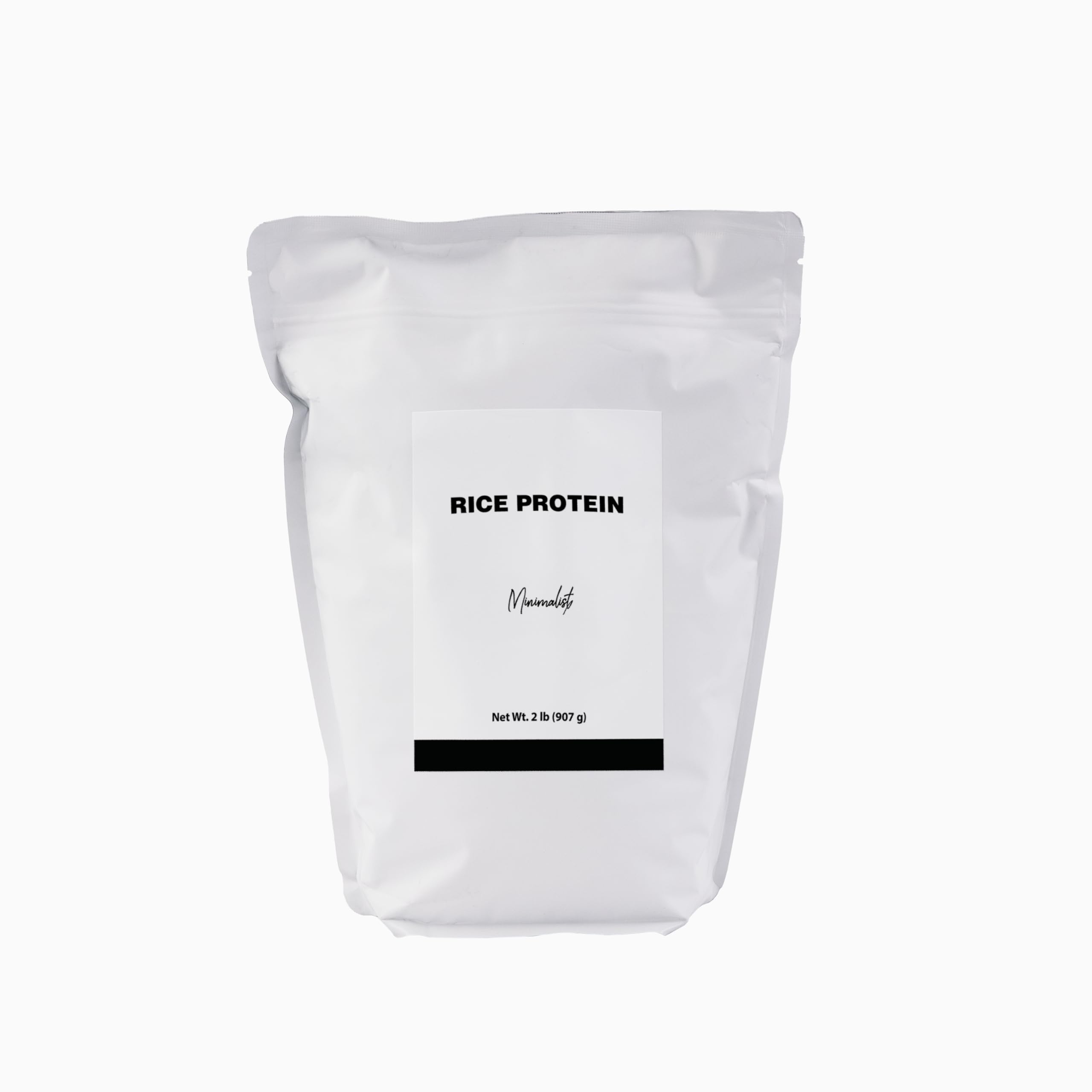 Proteína de Arroz Minimalist en bolsa con cierre, frescura y conveniencia para el día a día.