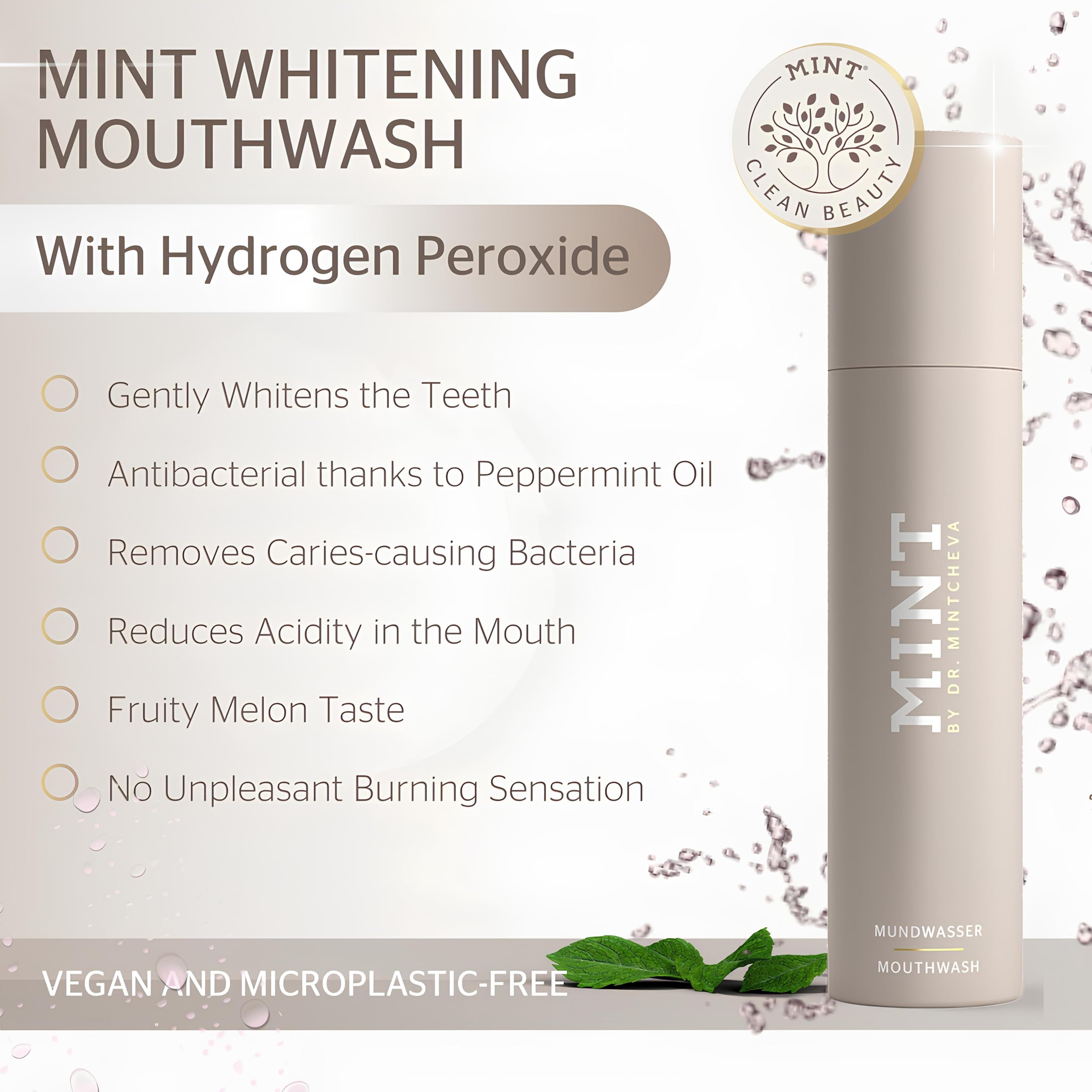MINT BY DR. MINTCHEVA: sabor frutal de melón y frescura suave.
