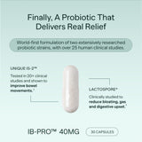 Miome IB-PRO: cápsulas diarias fáciles de tomar, sin necesidad de refrigeración.