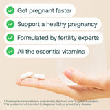 Etiqueta clara de MIRA Prenatal con nutrientes clave y beneficios
