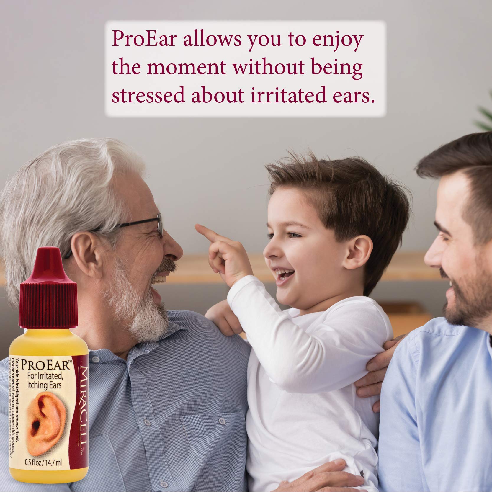 Miracell ProEar: combina aceite de jojoba y aguacate para hidratación